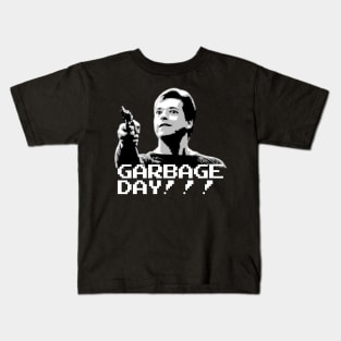 Pixel Garbage Day Kids T-Shirt